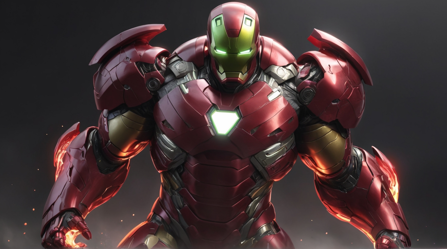 Iron Man Upgraded Suit , fictional superhero character, stands in an action pose, armor,adventure, action figures and superhero games.