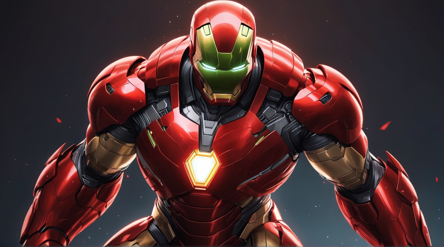 Iron Man Upgraded Suit , fictional superhero character, stands in an action pose, armor,adventure, action figures and superhero games.