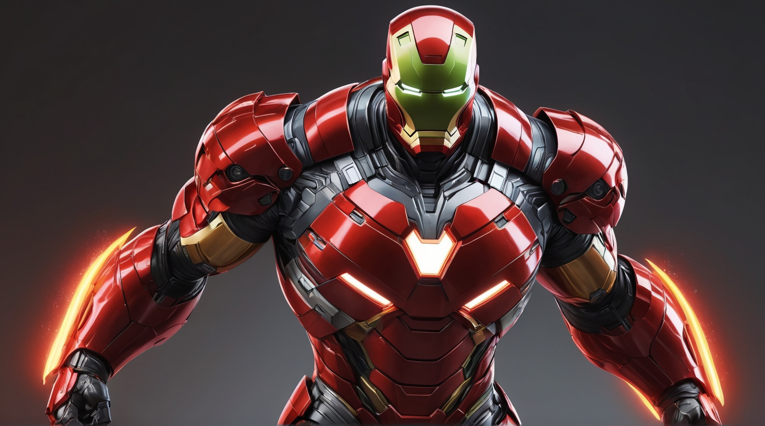Iron Man Upgraded Suit , fictional superhero character, stands in an action pose, armor,adventure, action figures and superhero games.